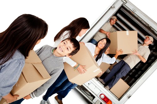 PCI compliant Man With Van Brompton secure checkout illustration