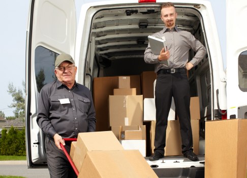 Professional packing materials prepared for a Brompton home move