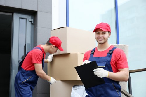 Removal team planning a Brompton home move with careful loading