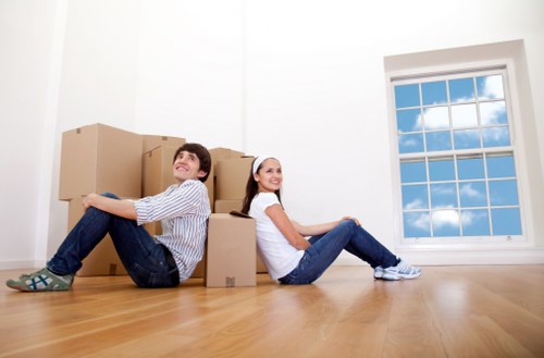 Service issue being logged and assessed during a move