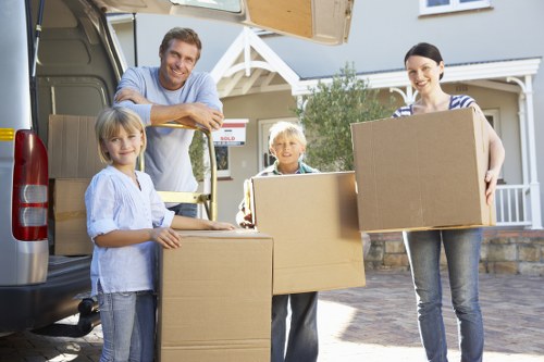 Safe lifting and handling during a van move