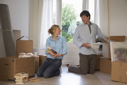 Professional man and van service focused on safety